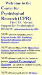 Mobile Screenshot of centerforpsychologicalresearch.stasson.org